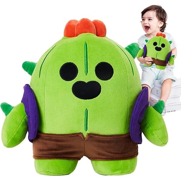 Brawl Stars Serie Plysch, Populära Skjutspelskaraktärer Perifera Plyschdockor, Mjuka Animefigurer Shelly/Pam/Spike/Crow/Leon/Poco Plysch{f2}