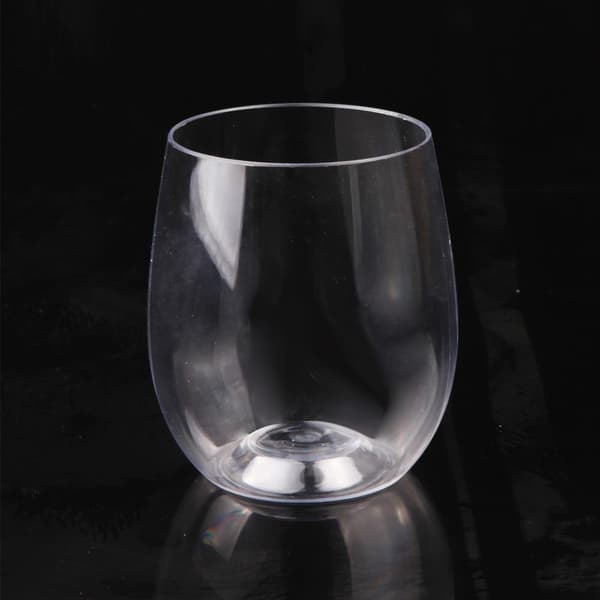120oz Plastvinglassett med 20 | Stilkfrie vinglass - Transparent