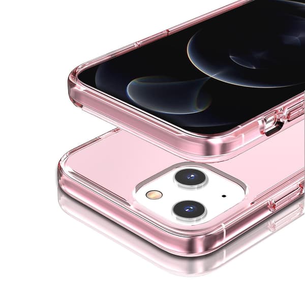 Transparent telefonfodral Kompatibelt med iPhone 15 Pink