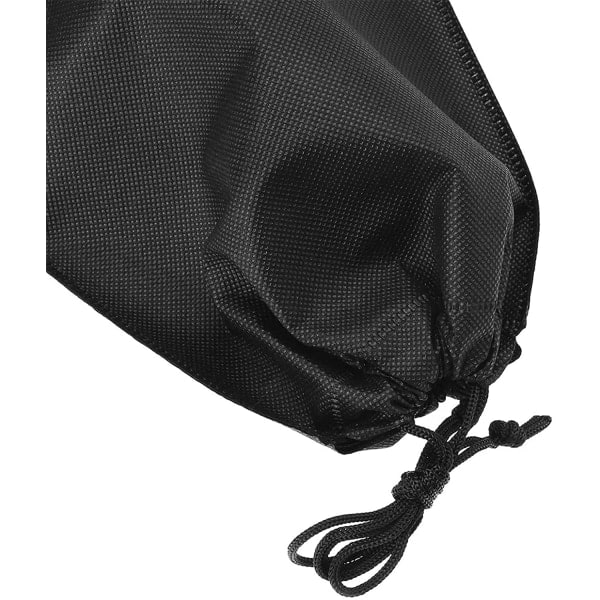 Opbevaringssække med snøretræk 5-pak 15×20 cm Sort