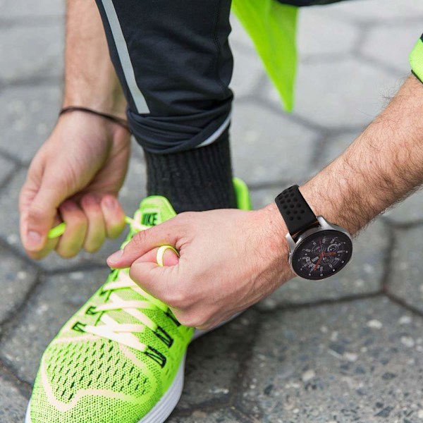 Samsung Gear S3 / Galaxy Watch 46 mm armbånd 22 mm Svart