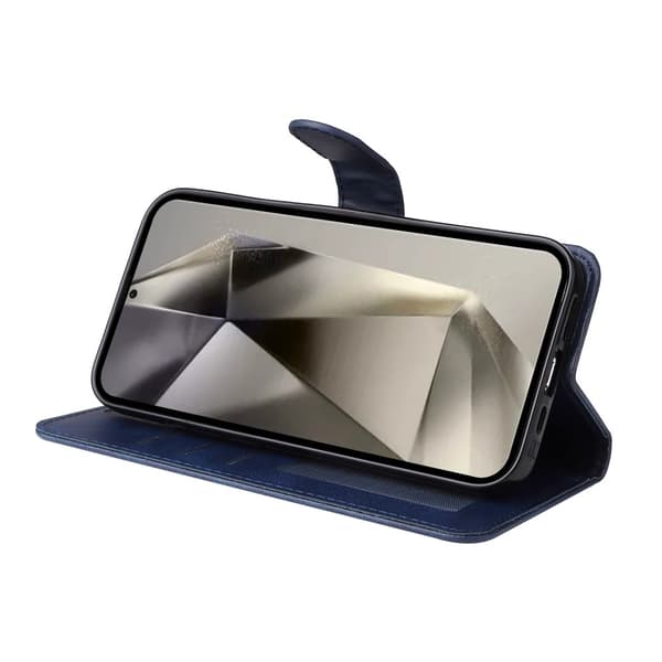 Samsung S25 Ultra PU Læder Pung Etui - Flere Farver Blå Blue