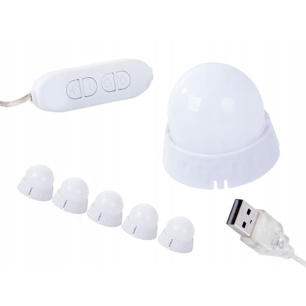 10 kpl LED-valoja meikkipeiliin meikkipöytään - Kiinnitetään peilin ympärille