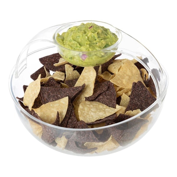 Chips & Dip Skål - Skål for dipp og chips Transparent Transparent