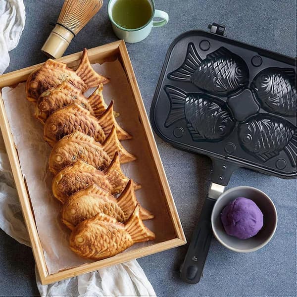 Våffeljärn 4-pack Nonstick Köksutrustning Kompatibel med Dessert