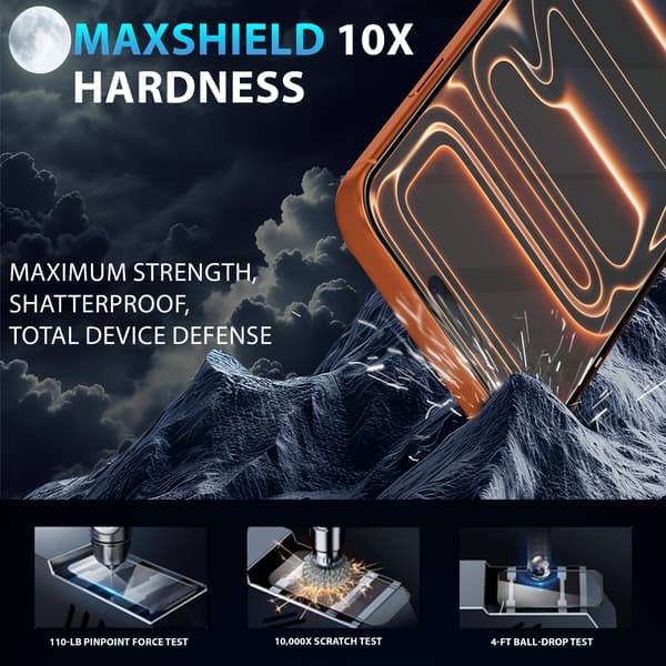 2-pack Kompatibelt med iPhone 17 Pro Max skärmskydd - Härdat glas 9H - Superkvalitet 3D iPhone 17 Pro Max