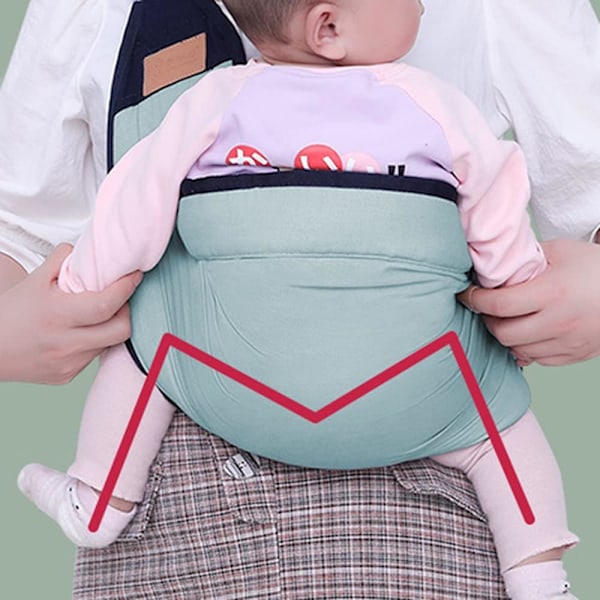 Babysele - Alla bärpositioner, andningsbar babyslynga, justerbar babywrap