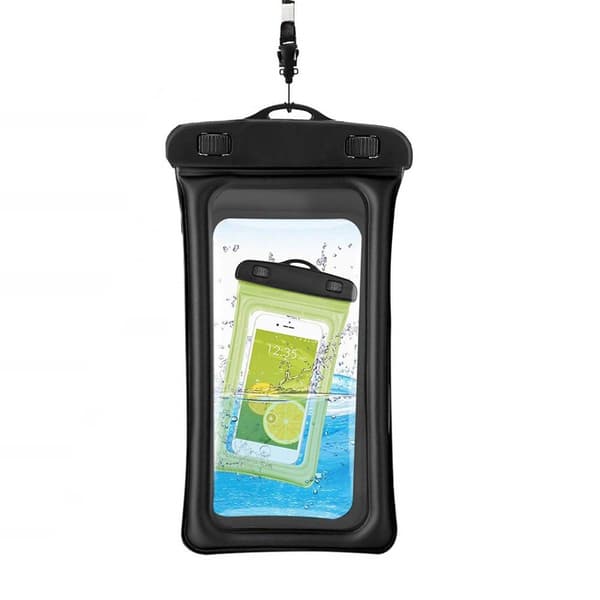 Flydende vandtæt mobilpose Universal Sort 1-pak