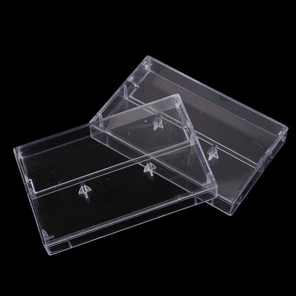 10-pack transparent kassettbandsförvaringslåda 10pcs