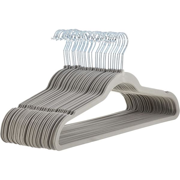 Sammet Galgar, Grå, 10-pack Grey