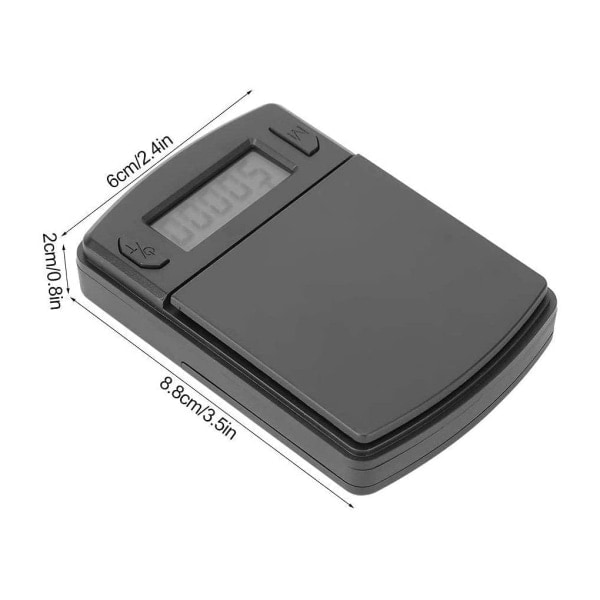Digital fickvåg 500g/0,01g Mini Portabel Milligramvåg