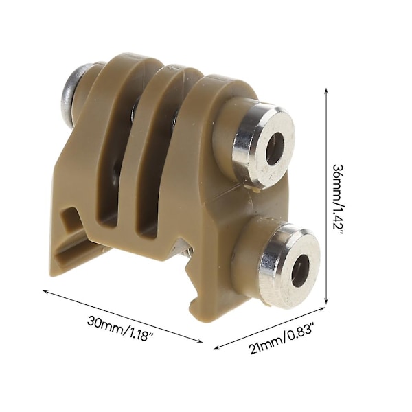 Sportskamera tillbehör Rail Mount Adapter Kamera Fast Adapter för utomhusbruk