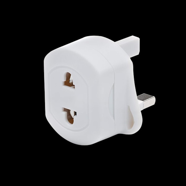 Reiseadapter EU til UK, Hvit Kontakt for Barbermaskin/Tannbørste