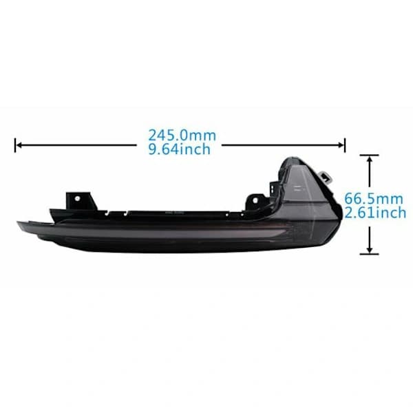 Hot tilbud til lav pris! LED dynamisk blinklys Audi A6 C7 2010-2018 + Allroad 2012-18 Sort Blank