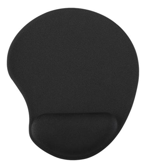 Musemåtte Softgel, med håndledsstøtte, Sort black Svart