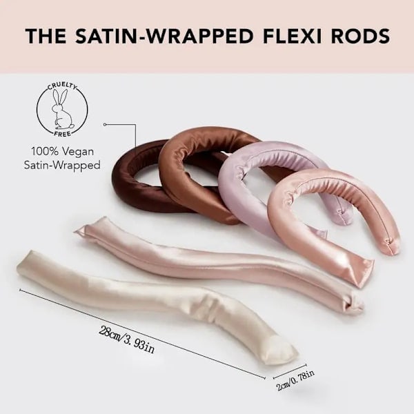 6 stk Lazy Heatless Curling Rod Pandebånd Ingen Varme Silkelokker Bånd Hårruller Sovende Hårruller Skum Rod Hårstylingværktøjer