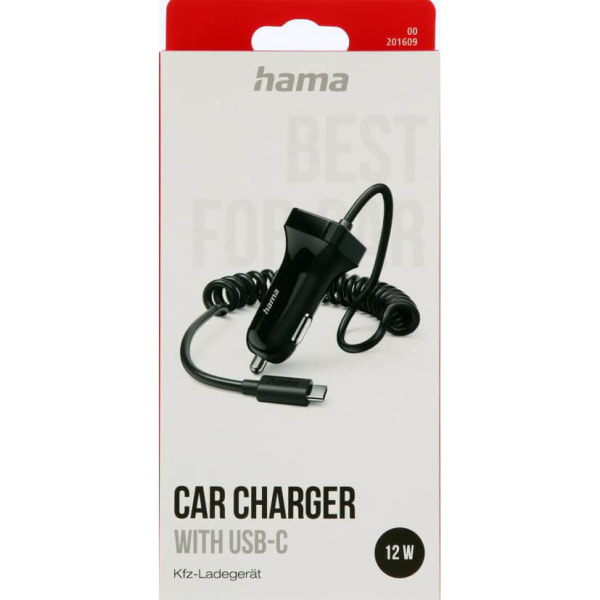 Billader USB-C 12W Svart