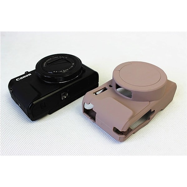 Aftageligt silikonlinsebeskyttelse til Canon G7x Mark II, grå