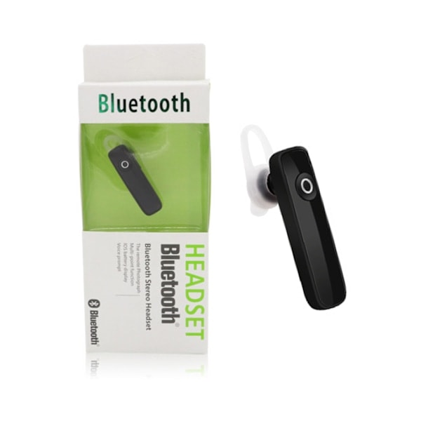 Svart Trådlöst Bluetooth Smart Mini Handsfree Headset Bilkörning svart