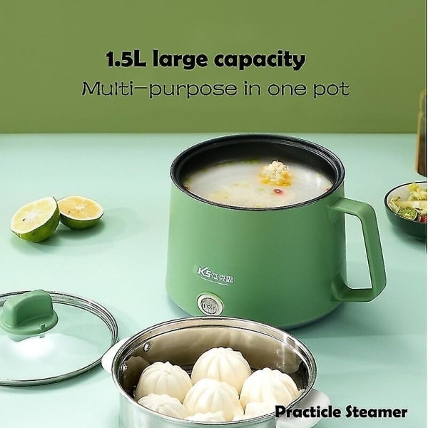 Mini Multifunktionell Kokare Non-stick Panna Elektrisk Riskokare Matlagningsmaskin Kokgryta Hushållssoppa Hot Pot 1-2 Personer