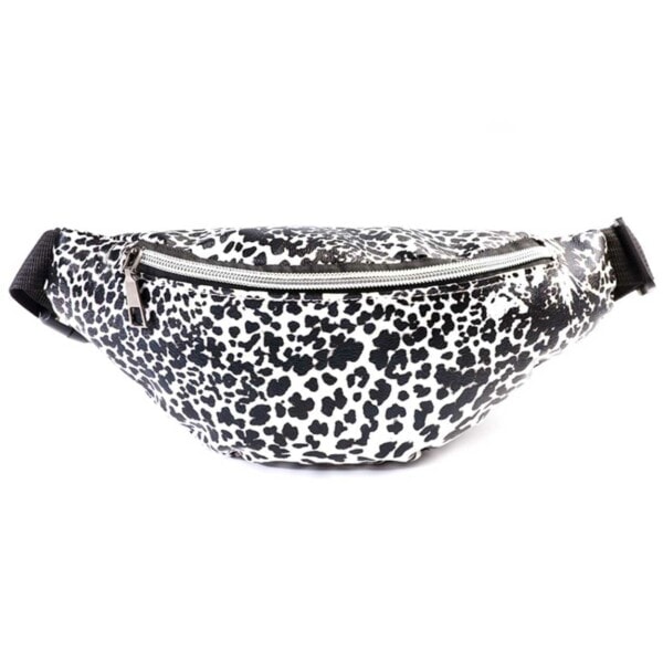 Midjeväsk Belly Bag Cross Body Bum Bag Leopard svart