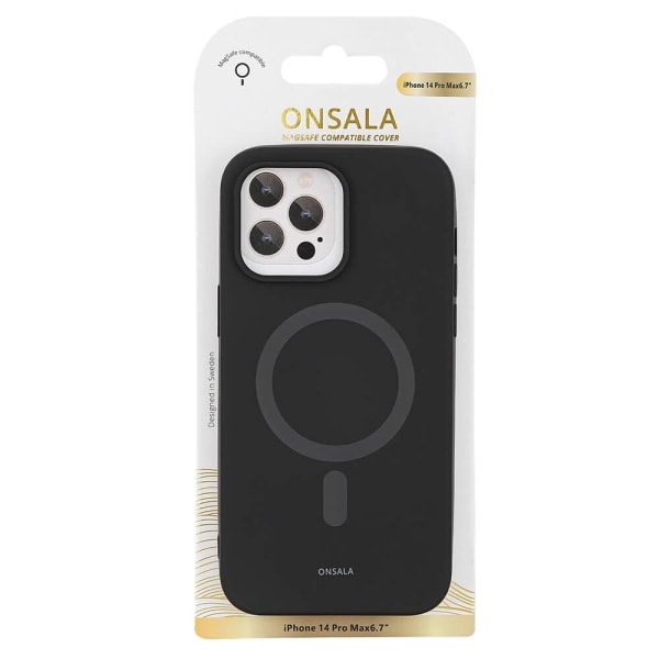 Mobilfodral Silikon MagSeries Svart - iPhone 14 Pro Max