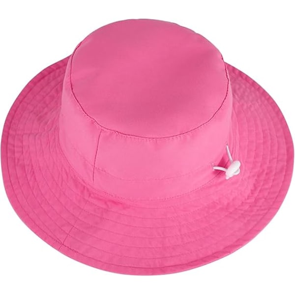 Toddler Baby Solhatt Unisex Barn Sommar Bucket Hatt Bred Skärm för Utomhusbad Strand Pool Justerbar