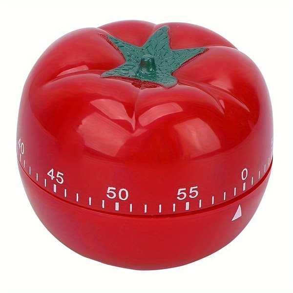 1 st Söt Tomatformad Kökstimer - Uppdragbar, Roterande Påminnelse Kompatibel med Matlagning & Studietidshantering 1pc Red Small Pack