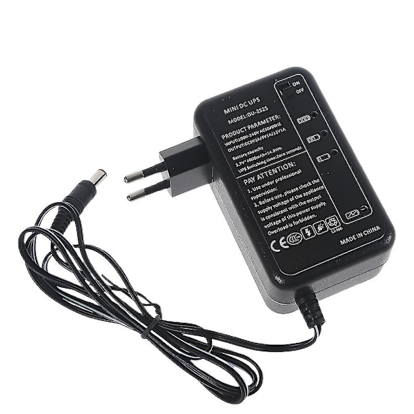 Uppladdningsbart 4000mAh 5V 9V 12V 1A för DC-utgång UPS-batteripaket för routerläge