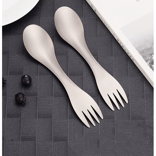 Ultralätt Campingutrustning, Miljövänlig Spork, 1-pack