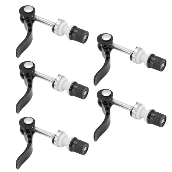 5-pack Quick Release, Durable Aluminum Seatpost Clamps for Fixed Gear Bikes, Universal, Black. 0.2