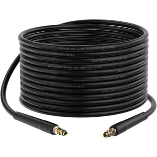15 m slange for Kärcher høytrykksvasker, fleksibel for Kärcher høytrykksvasker, Høytrykksslange for Kärcher K2 K3 K4 K5 K6 K7 Hurtigkobling H