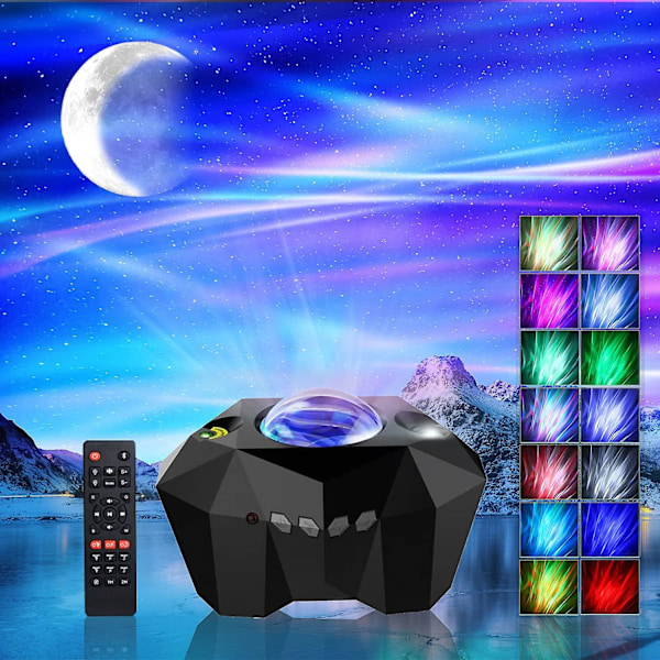 LED Aurora Projektor Galaxen Stjärnhimmel Projektorlampa Norrsken Sovrum Hem Rum Dekoration Nattlampor Armaturer Present