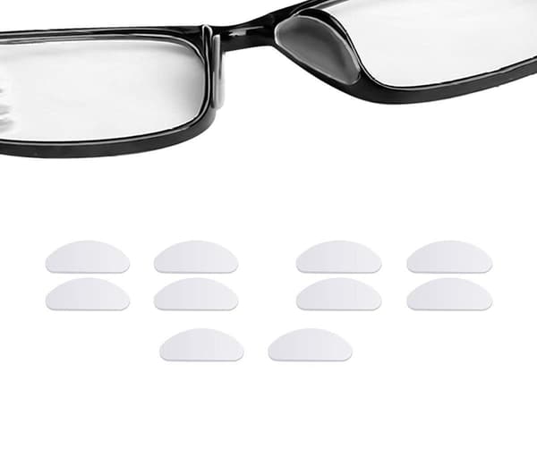 Næsebeskyttere til briller silikone transparent 5 par (15 mm) 2