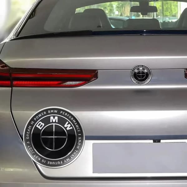 BM-W Emblem Motorhjelmslogo til ljudet av åska 82mm