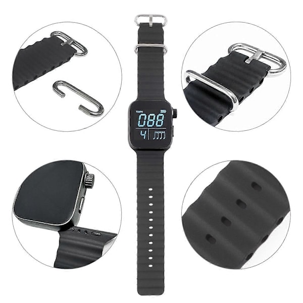 Bärbar Metronom Smart Metronom Justerbart Armband Vibrerande Metronom Musikinstrument Metronom