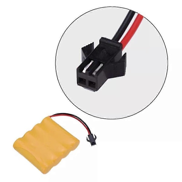 2x 4.8V 700mAh Ni-Cd AA Batteripack Uppladdningsbart Batteri SM-2P Kontakt RC Bil db