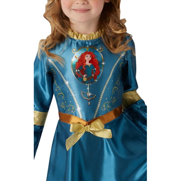 Merida (7-8 år) kjole prinsesse modig 192