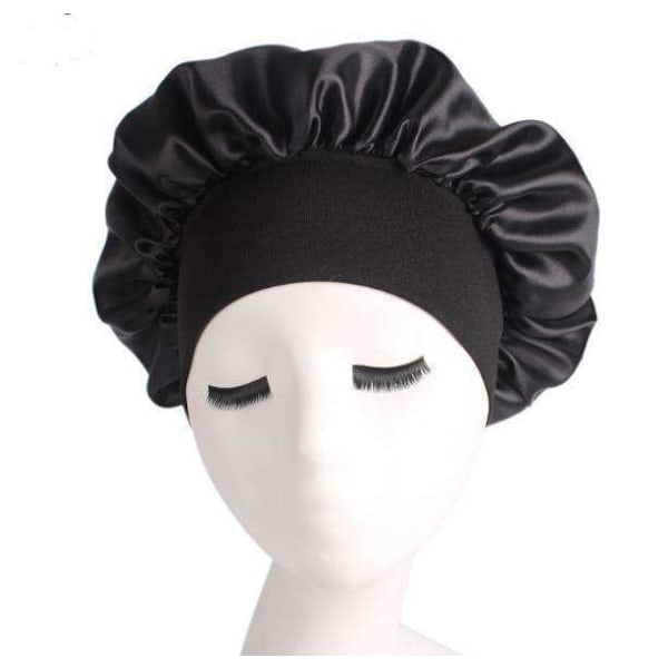 Yömyssy - Satiinimyssy - Unihattu Musta one size