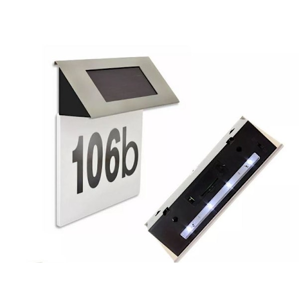 Husnummerskylt med LED-belysning 633