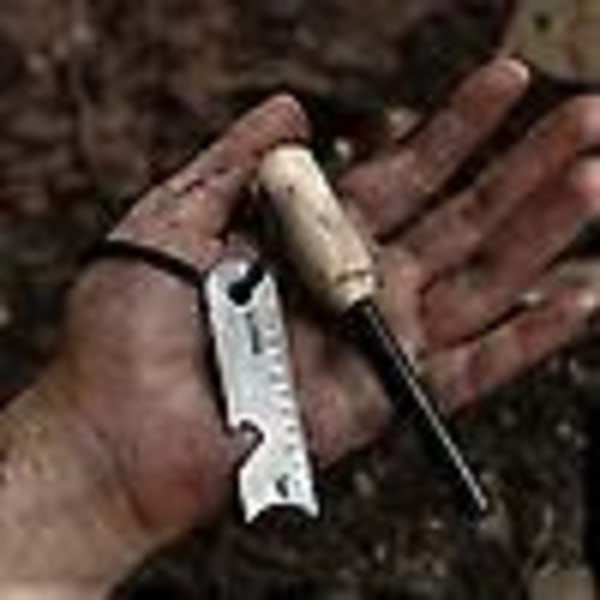 Udendørs Overlevelse Ildstarter Værktøj: Vandtæt Magnesium Ferro Rod Sten Ildtænder Camping Bål Vandring Nødoverlevelsesværktøj (1 stk., Træf...
