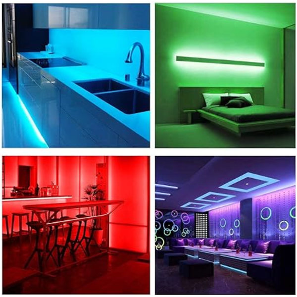 LED-stripe 30 m (2 x 15 m), 5050 RGB LED-stripe, Bluetooth