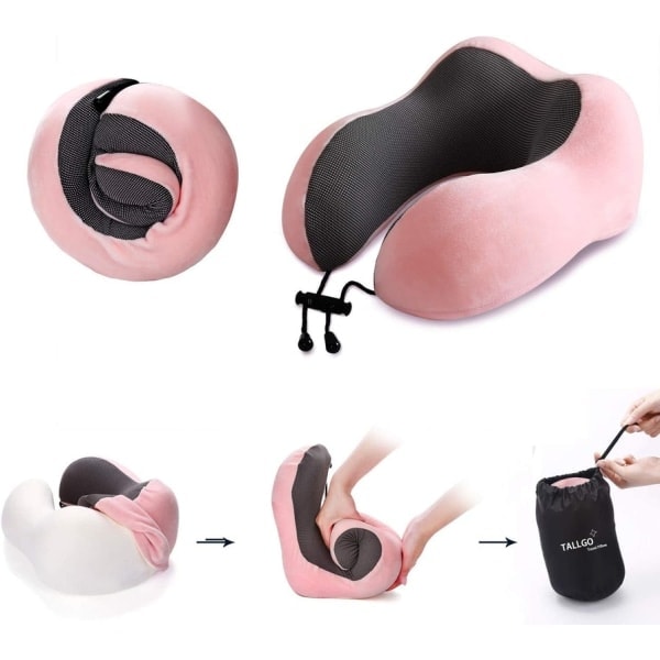 Matkapussi, paras memory foam -niskatyyny, pään tuki, pehmeä tyyny nukkumiseen ja lepoon,