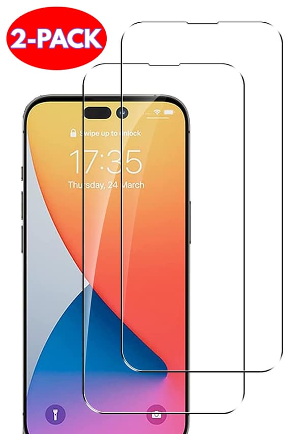 Kompatibelt iPhone 14 skärmskydd i härdat glas - 2-pack 50