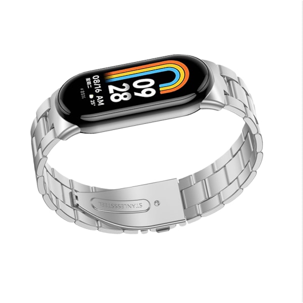 Metalrem til Xiaomi Mi Band 8 Sølv Silver