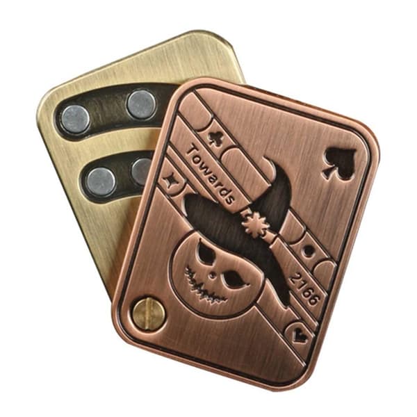 Fidget Spinner Afslapning Stress Magnetisk Sensorisk Poker Guld gold