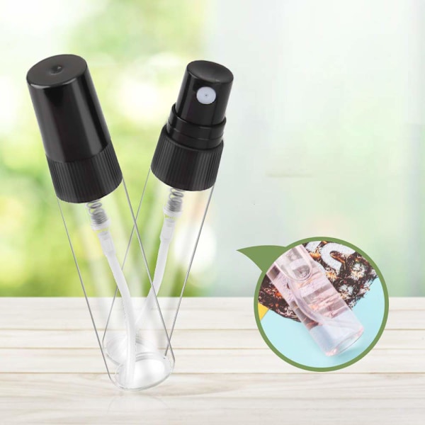 Lille Parfume Flaske, 5 ml - 5 stk Svart Sort