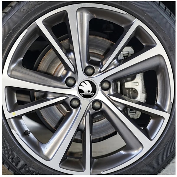 4-pack - Skoda Centrumkåpor / Hjulnav Emblem - Bil 56 mm 60