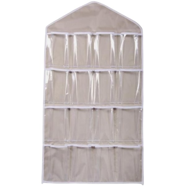 Hengende oppbevaring med 16 lommer Beige