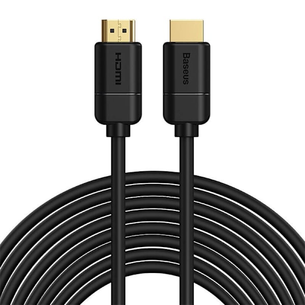 Baseus 2x HDMI 2.0 4K 30Hz-kabel, 3D, HDR, 18Gbps, 8m (sort)